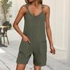 Women's Casual Fashion Jumpsuit Casual Solid Color Strap Jumpsuit