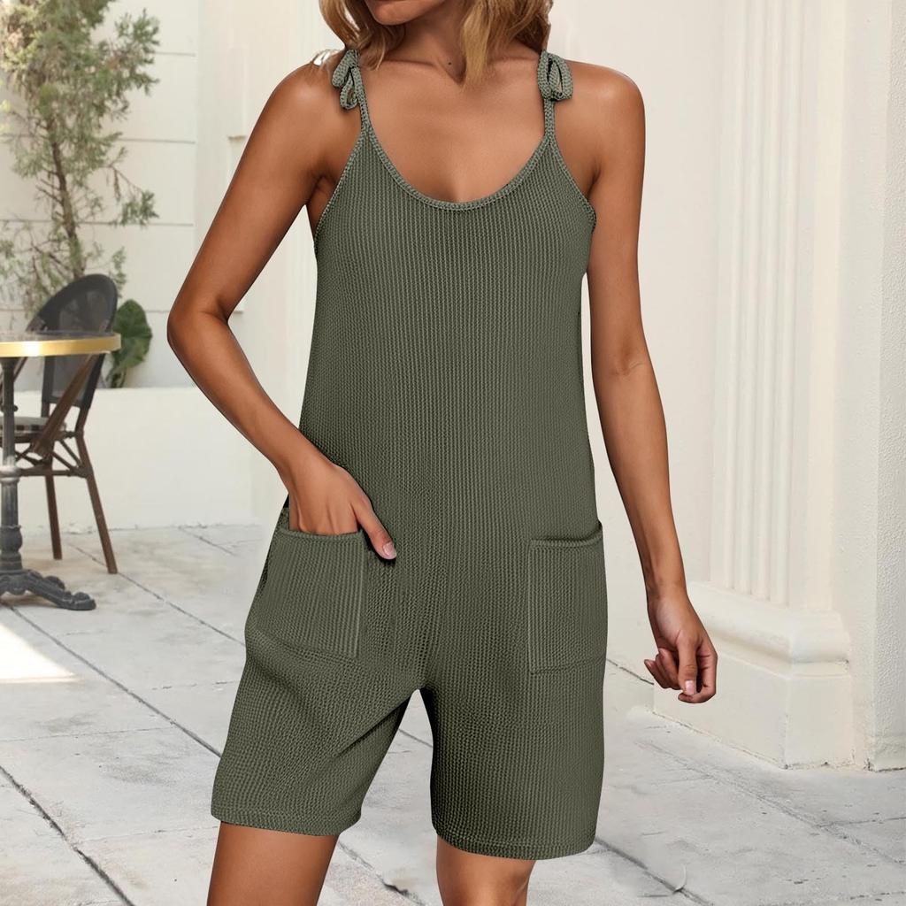 Women's Casual Fashion Jumpsuit Casual Solid Color Strap Jumpsuit