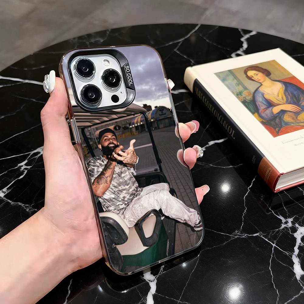 

Hoodies Rapper Eladio Carrion Phone Case For iPhone 17,16,15,14,13,12,11 Plus,Pro Max,XS,Colored Silver Plated Inside Cover iPhone16promax