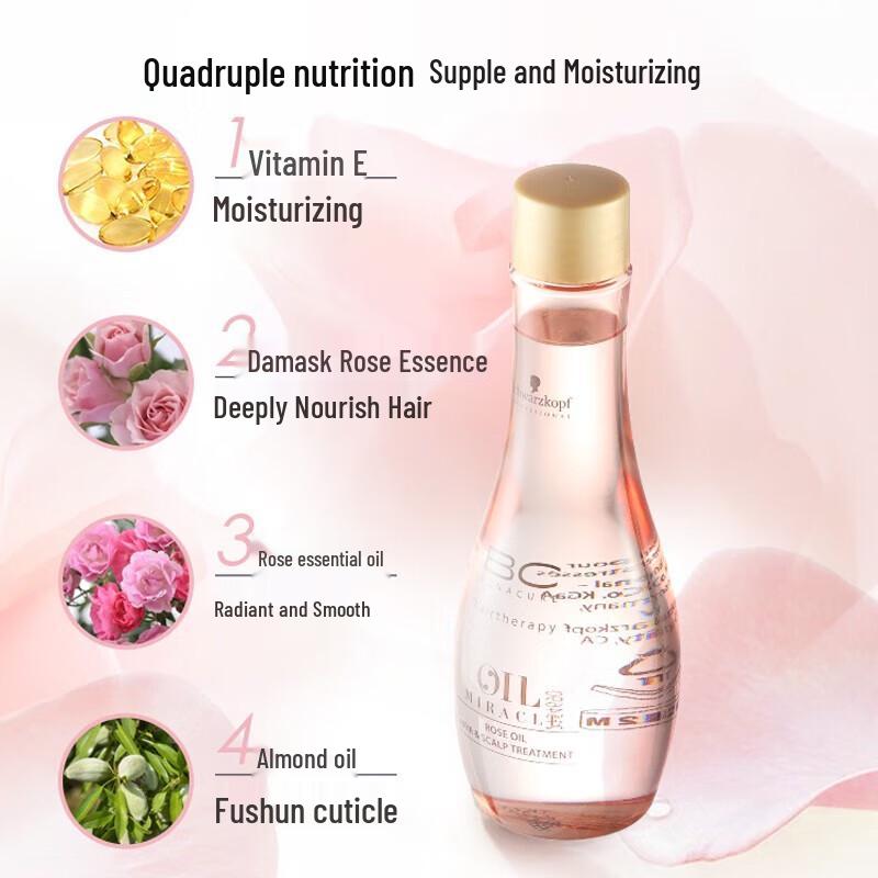 Schwarzkopf Rose Essential Oil Hair Serum & Conditioner