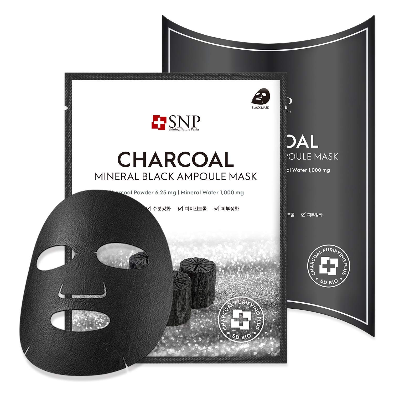 

SNP Charcoal Mineral Black Ampoule Mask 25мл * 10 шт.