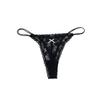 Transparent Lace Thong Women Sweet Style Thin Strap Seamless Underwear Panties Hollow Out Lace Bow Underpants Daily Wear