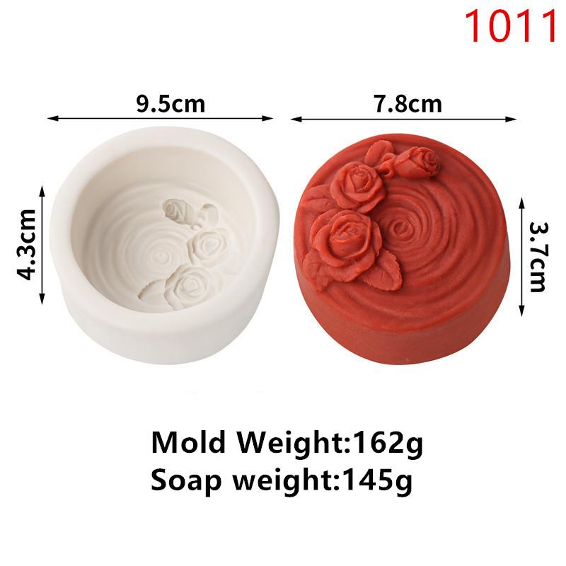 3D Peony Rose Silicone Soap Mold DIY Handmade Creative Flower Aromatherapy Plaster Resin Soap Making Supplies Kit Home Gifts