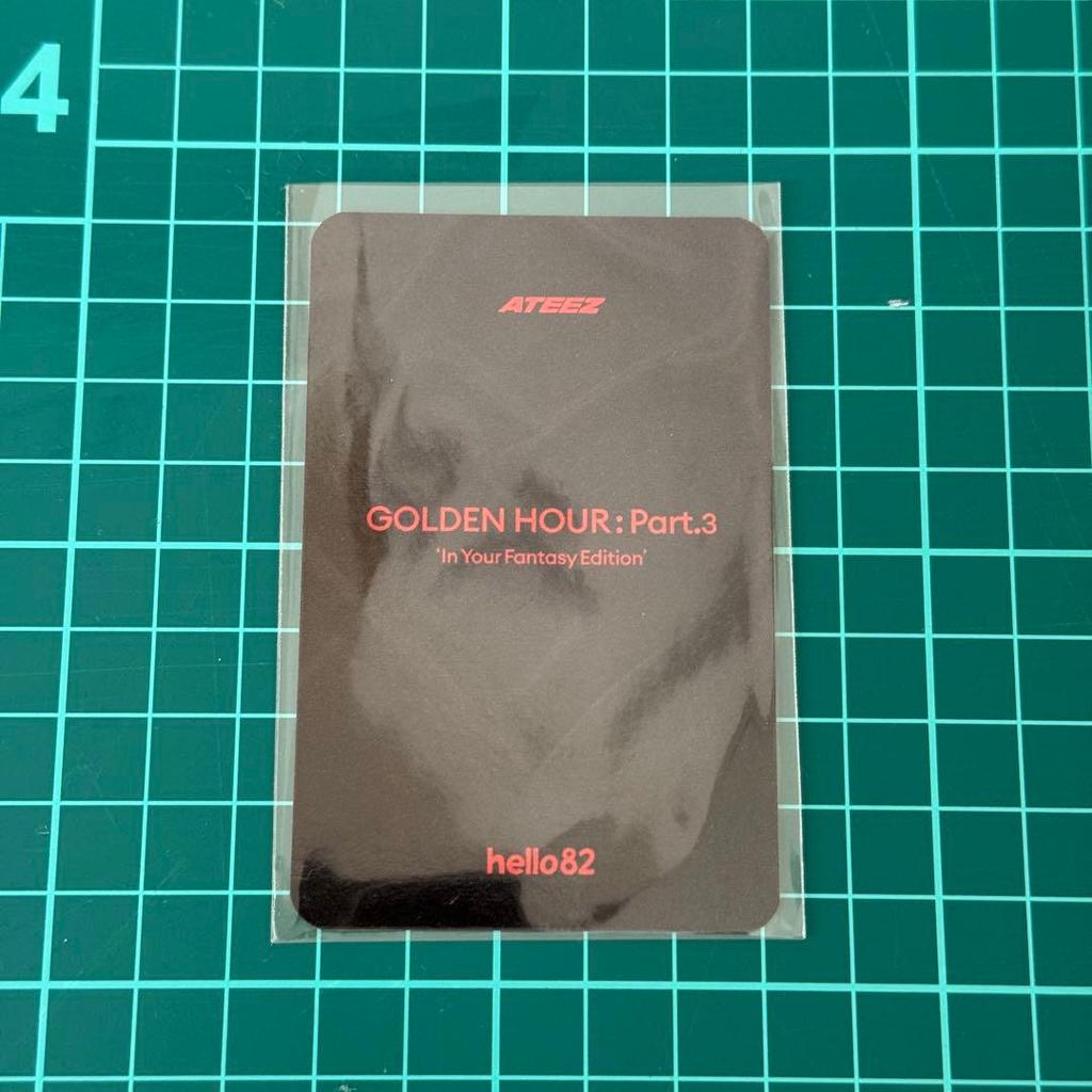 [USED] Last One ATEEZ GH Part 3 American Autograph Session Bonus Trading Card Seonghwa