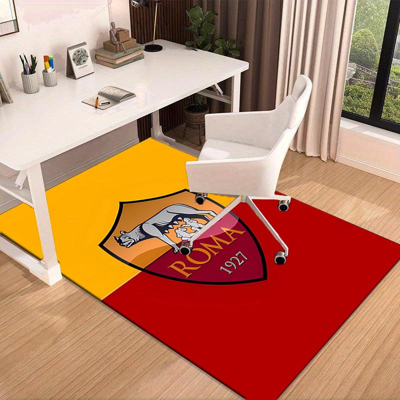 Rome Football club Printed Area Rug for Office, Chair Rug, Decorative Carpet Floor Mat, Large Size Fan gifts Christmas gifts