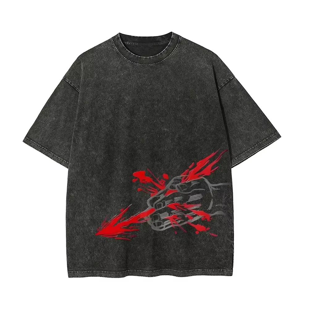 Jujutsu Kaisen Choso T Shirt Men Blood Manipulation Vintage Acid Wash Streetwear  Retro Japanese Anime Graphic Tees S