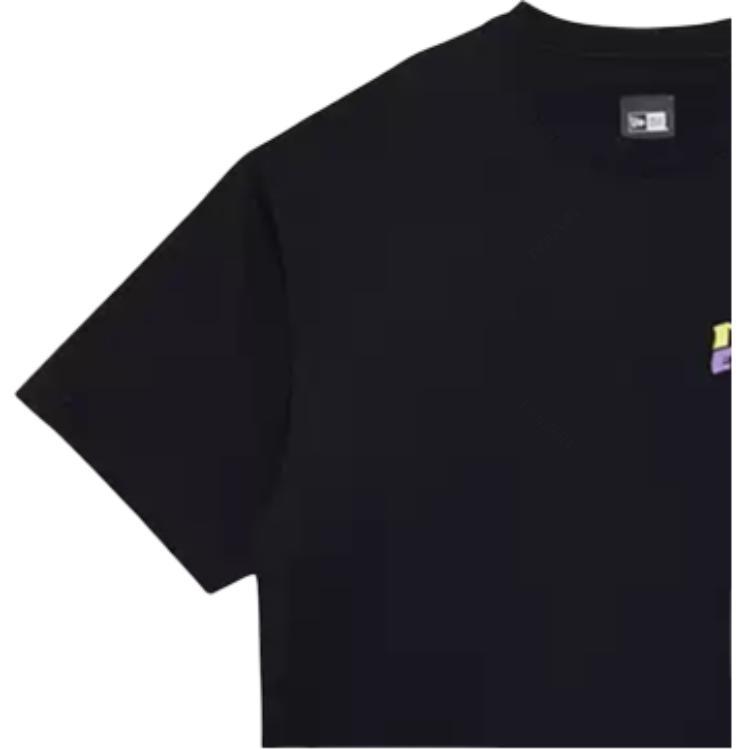 New Era SS22 Letter Logo Printed Crew Neck Pullover Short Sleeve T-Shirt Unisex T-Shirt Black 13282164