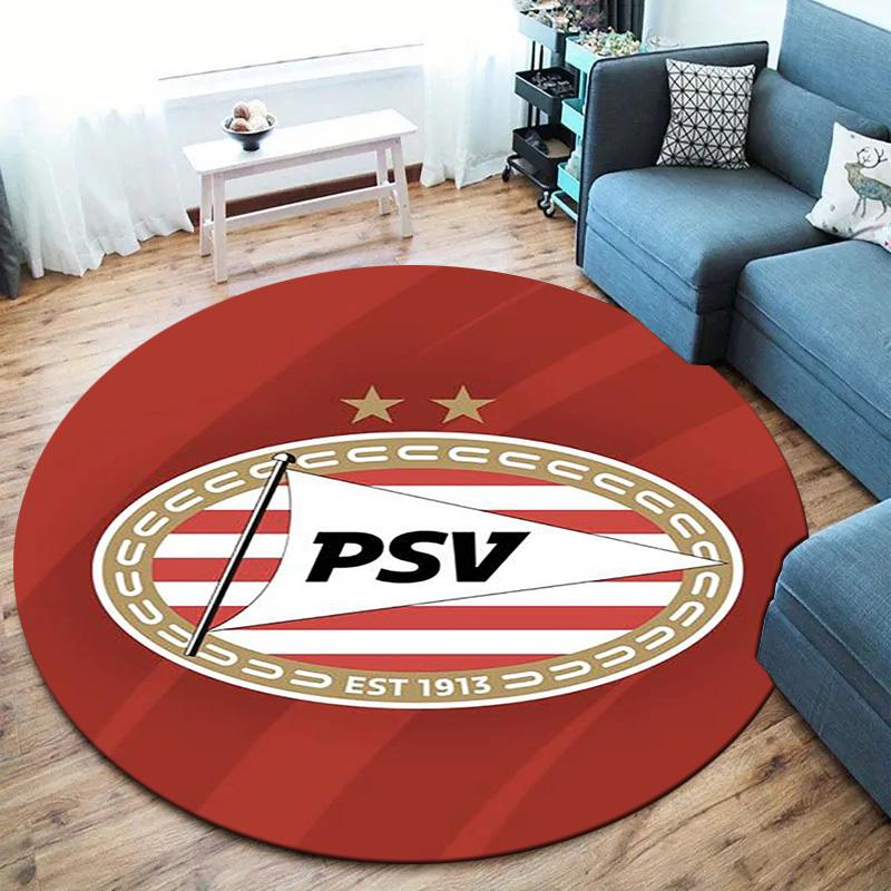 Philips Sport Vereniging Round Area Rug,Carpet Rug for Living Room Bedroom Sofa Playroom Decor,Non-slip Floor Mat