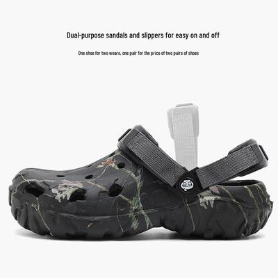 Men's EVA Non-Slip Summer Driving Shoes: 2025 Toe Cap Sandals for Outdoor Beach Wear