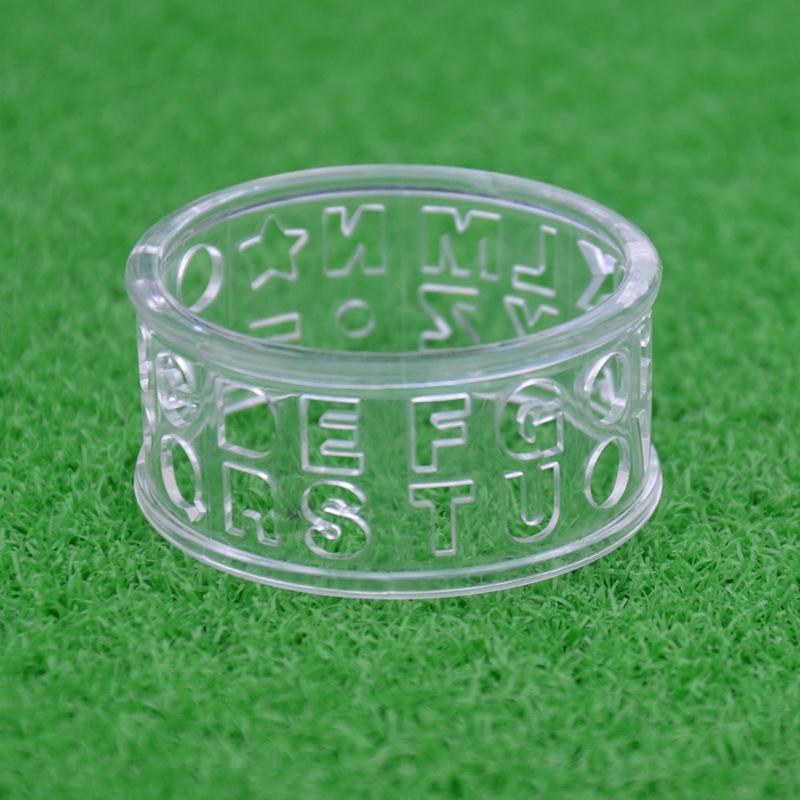 Transparent Golf Ball Letters Alphabet Liner Line Marker Plastic Template Monogrammer Drawing Mark Tools Golf Training Aids