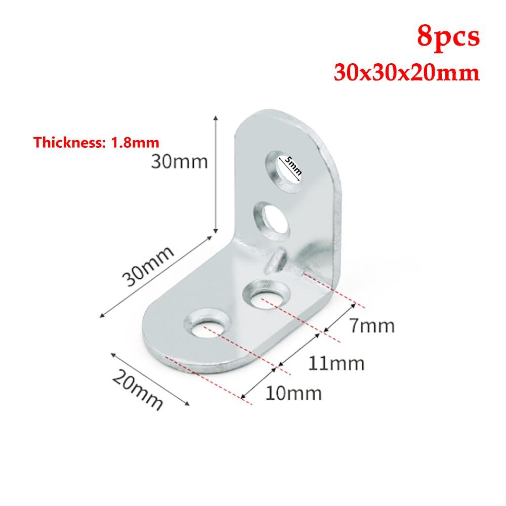 2/4/6/8/10Pcs 90 Degree Angle Bracket Iron Shelf Support Bracket  Cabinet Screens Wall