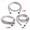 1 m/1,5 m/2 m Flexibler, hochwertiger Brauseschlauch aus Edelstahl, Chrom, für Badezimmer, Wasserkopf, Duschkopf, Rohrwerkzeug, Duschzubehör
