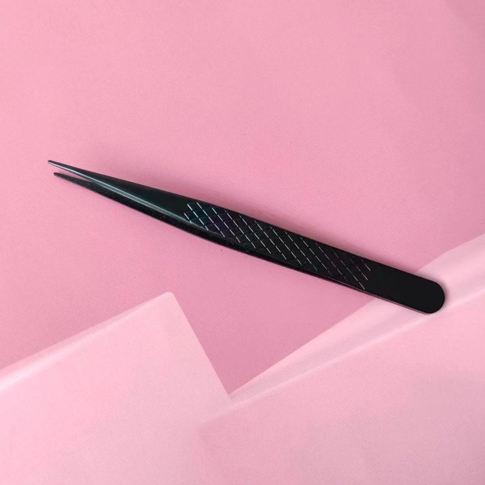 

Пинцет для наращивания мини-ресниц Golden Feather - Инструмент для точной посадки для техников.