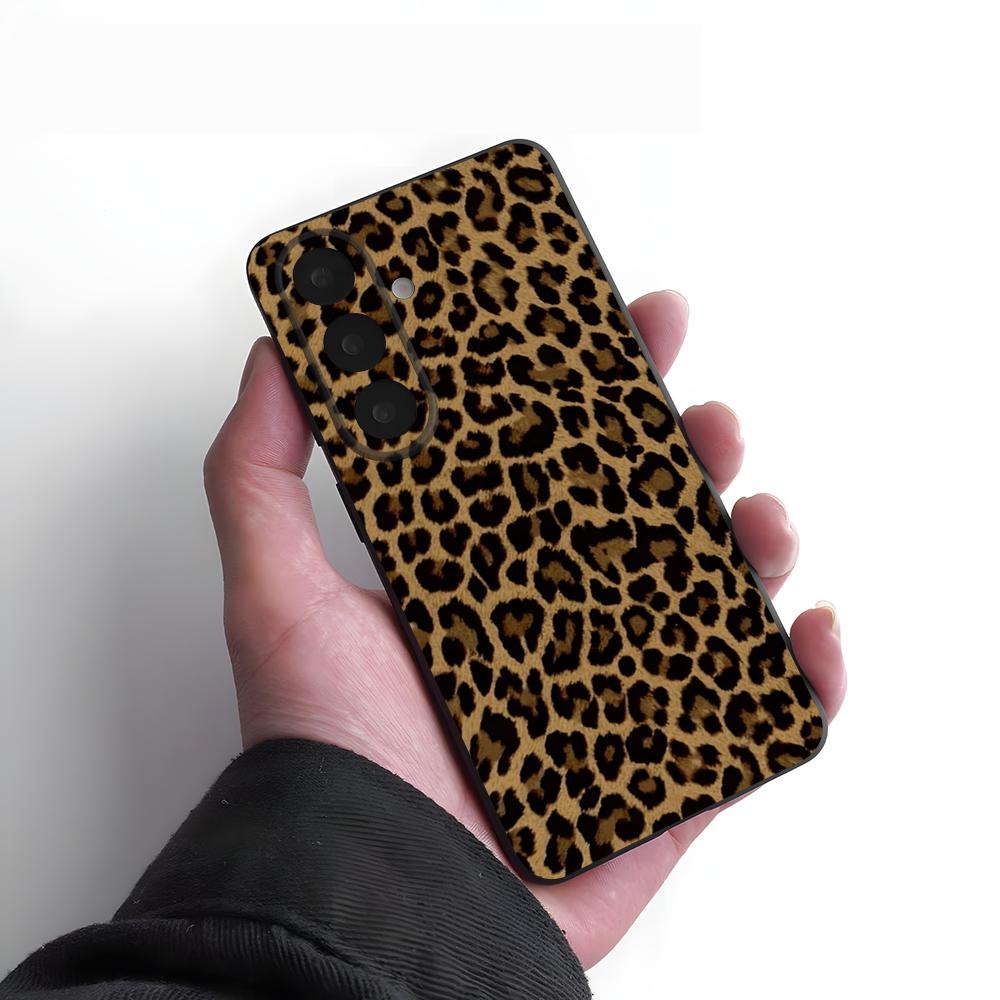 Luxurious Leopard Print Phone Case For Samsung A25 A13 A33 5G A54 A36 A35 A56 A52 A14 Shockproof Soft Cover