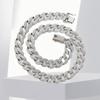 Extra Large Oval Cuban Chain Full Diamond Hip Hop Necklace for Men and Women – European & American Trend Jewelry.