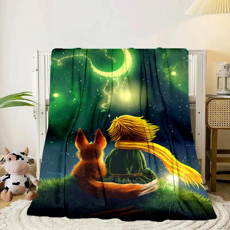 prince In The Stars Blanket Flannel Blanket for bed, sofa, Camping, Hiking, Picnic Essentials, gift for family Fan gifts