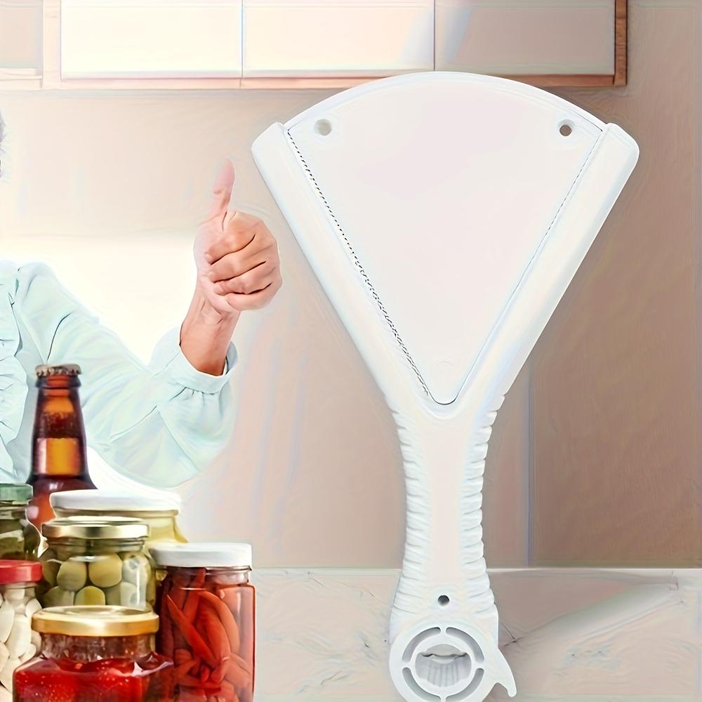 1pc Dual Use Bottle Opener , Cabinet Lid Gripper , Easy Grip Ergonomic Design, Durable Plastic Kitchen Tool for Elderly, Seniors