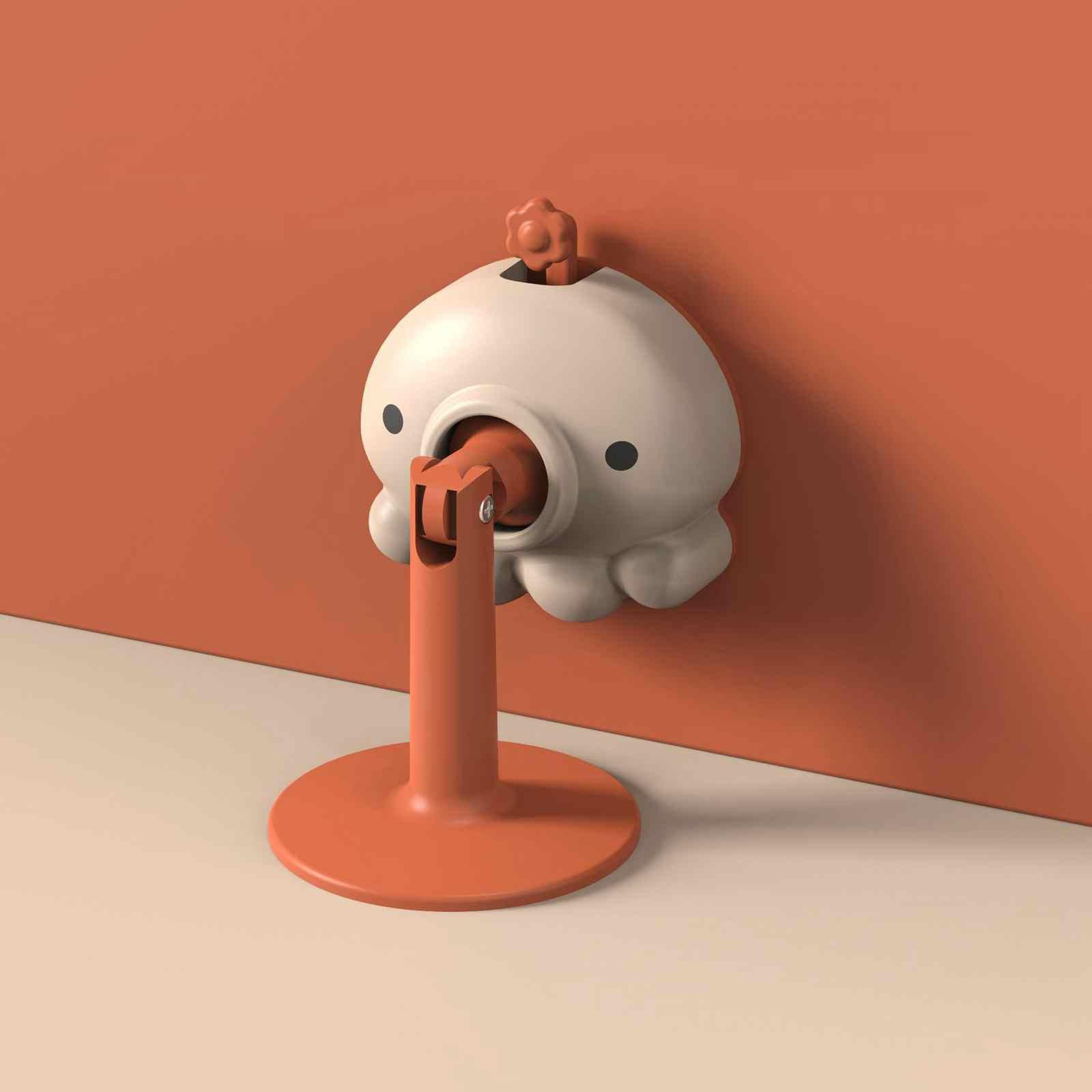 

Дверной стопор Дверной блок Ветрозащитная фиксированная пряжка Креативный дверной присос с защитой от столкновений Клин для открывания дверей One Size оранжевый