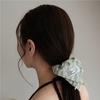 Pillow Square Scrunchie (mint stripe)