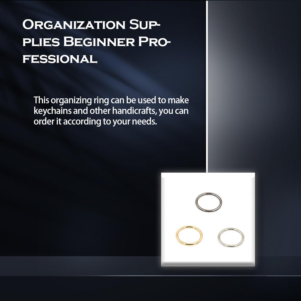 10 Stück Schlüsselringe Dekorativer Schlüsselanhänger DIY Anfänger Professionelle Organisation Schlüsselanhänger Kreis Wiederverwendbares Zubehör