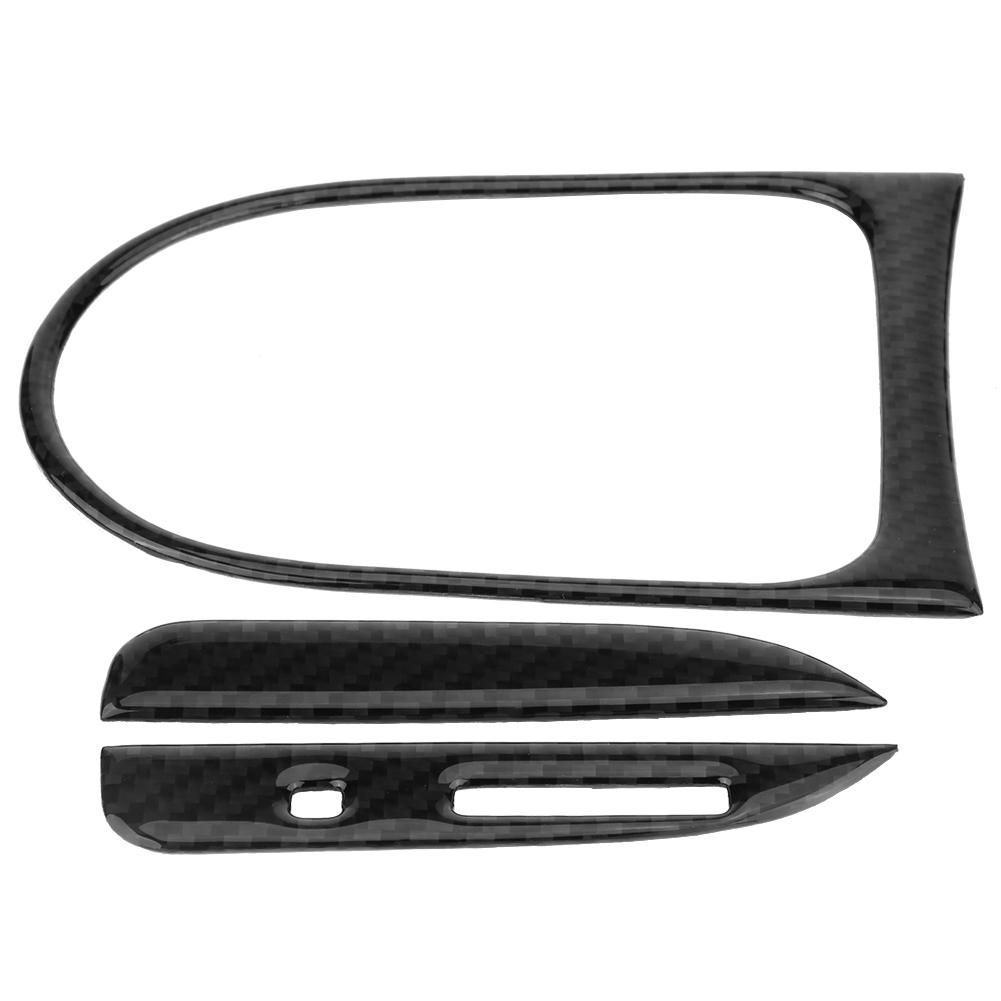 3Pcs Carbon  , Gr Panel Cover Trim Sticker   Steering Wheel Car Interior for     2015 2017
