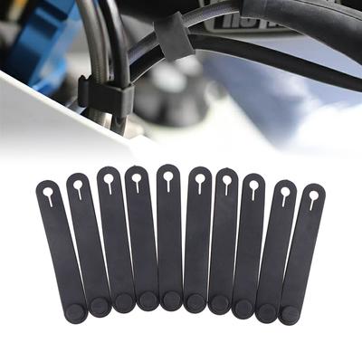 Lot de 10 attaches élastiques pour câble de fixation de cadre de moto, harnais de câblage, cordon d'alimentation, ligne d'embrayage, frein, accessoires de fixation
