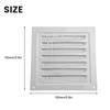 1pc 150/200/250/300mm Aluminum Louvered Vent Grille Cover Square Vent Insect Screen Cover Suitable For Covering Wall Ceiling