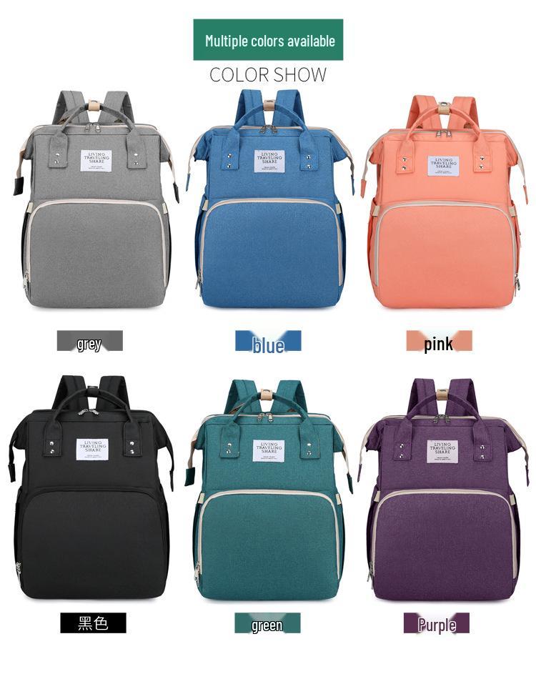 Multipurpose Lightweight Baby Bed and Mommy Travel Bag with Large Capacity and Breast Milk Storage