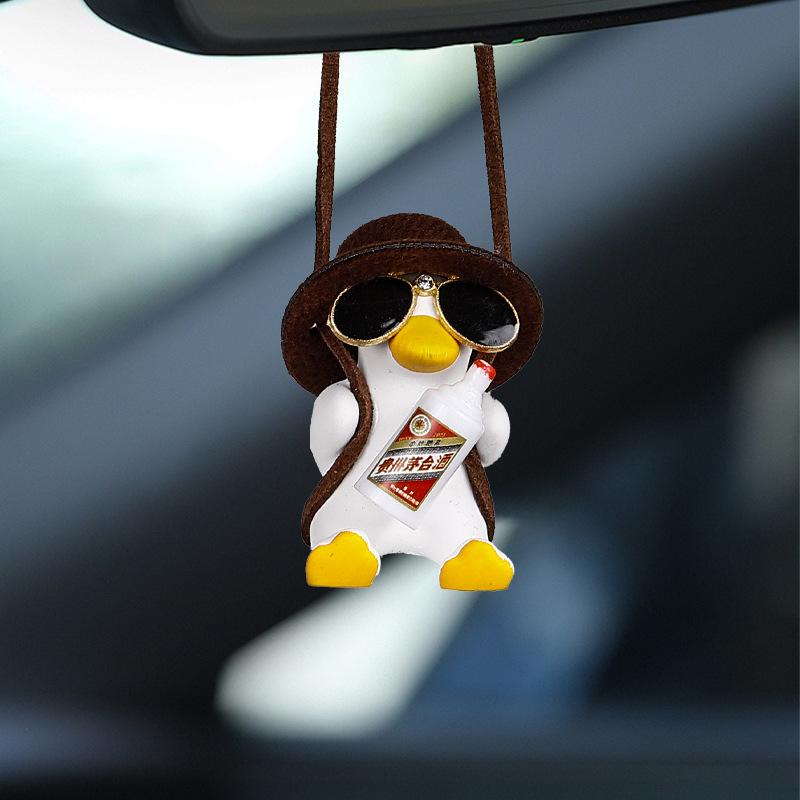 Car Pendant Swing Duck Car Rearview Mirror Pendant Car Pendant Car Pendant