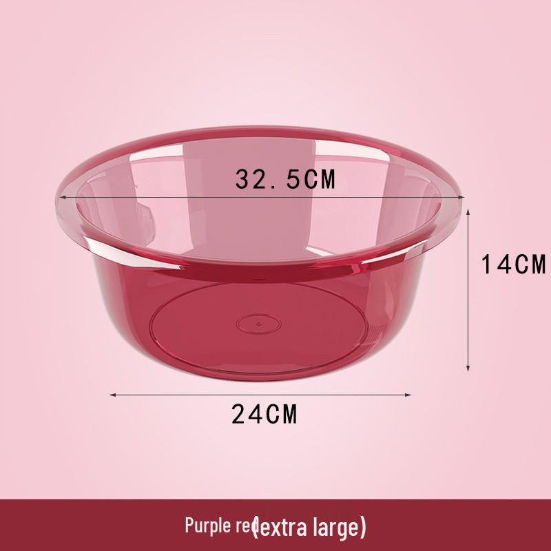 Durable Clear Plastic Washbasin for Vegetables, Laundry, and Foot Washing - Child and Baby-Friendly