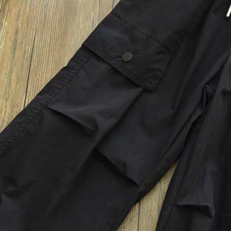 Summer Spring Clothes Kids Cargo Joggers Elastic Ankle Pants Casual Trousers Light Breathable Pants