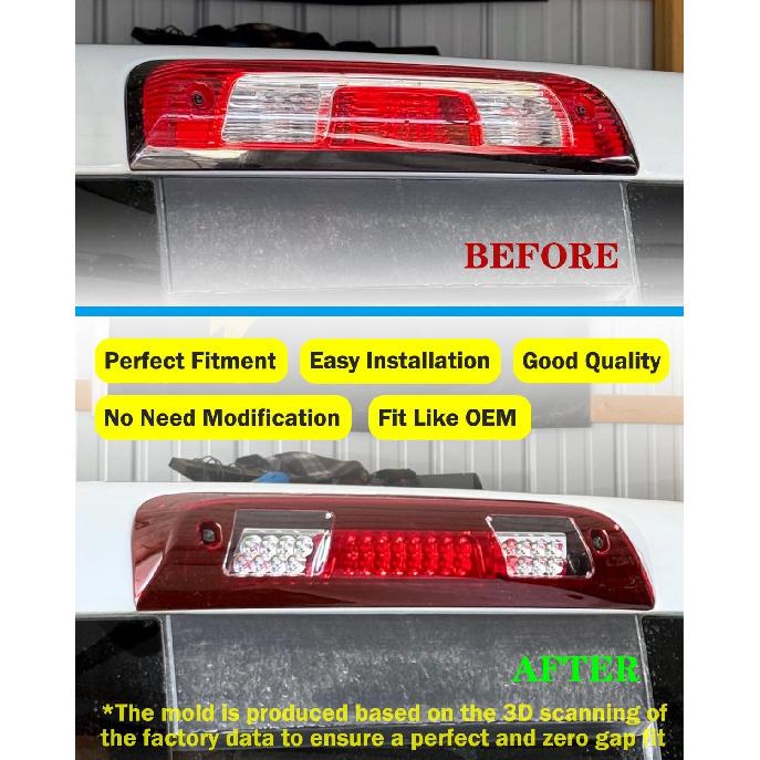 Silverado Sierra 3rd Brake Light LED Third Brake Light Cargo Lamp for Chevy Silverado GMC Sierra 1500 2500 3500 HD 2014-2018 Replace# 23509162