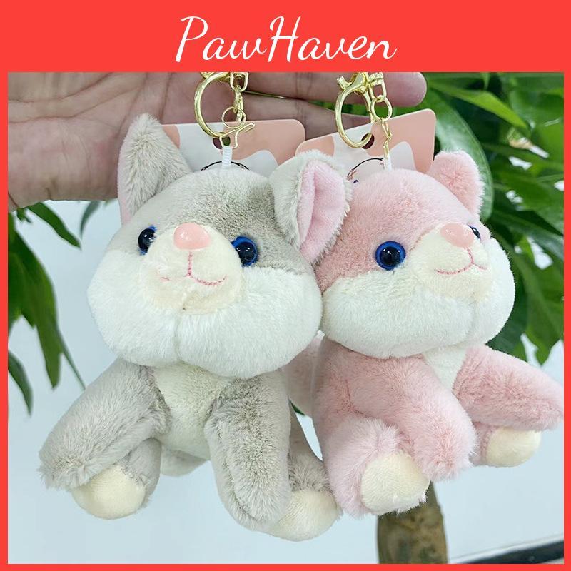 Delightful Small Fox Plush Keychain Fluffy Toy Unique Keychain For Fashion And Fun