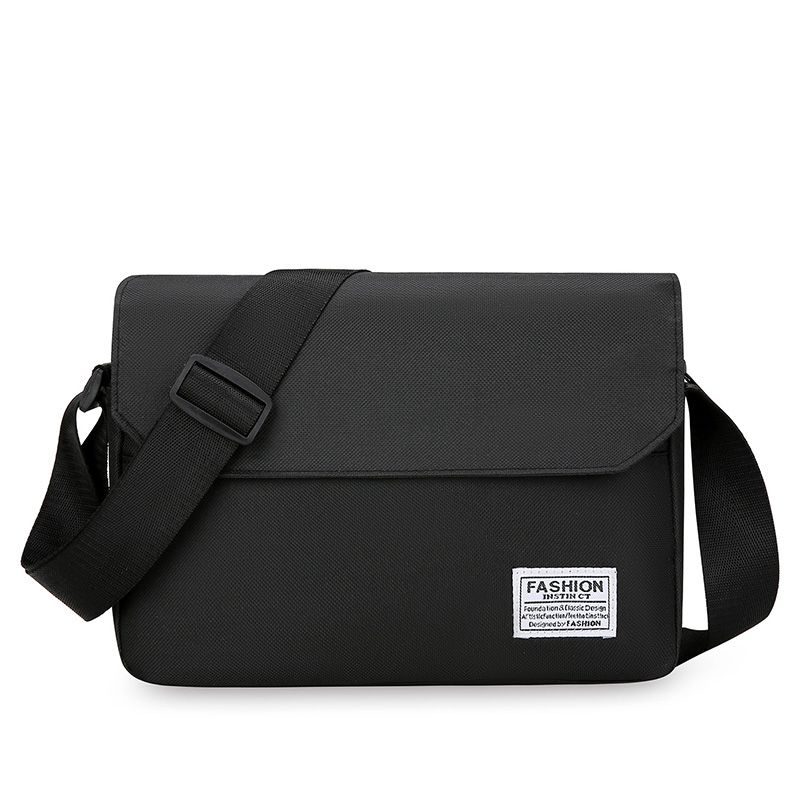 

New Arrival Canvas Oxford Cloth Horizontal Sports Backpack Large Capacity Men s Bag Shoulder Bag Men s Messenger Bag Men Bag Black