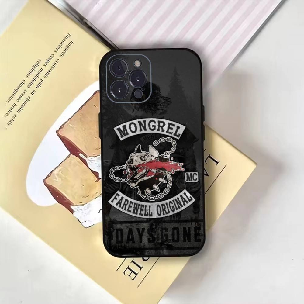 Game D-Days Gone Phone Case For iPhone17,16,15,14,13,12,11 Plus,Pro Max,Soft Black Cover