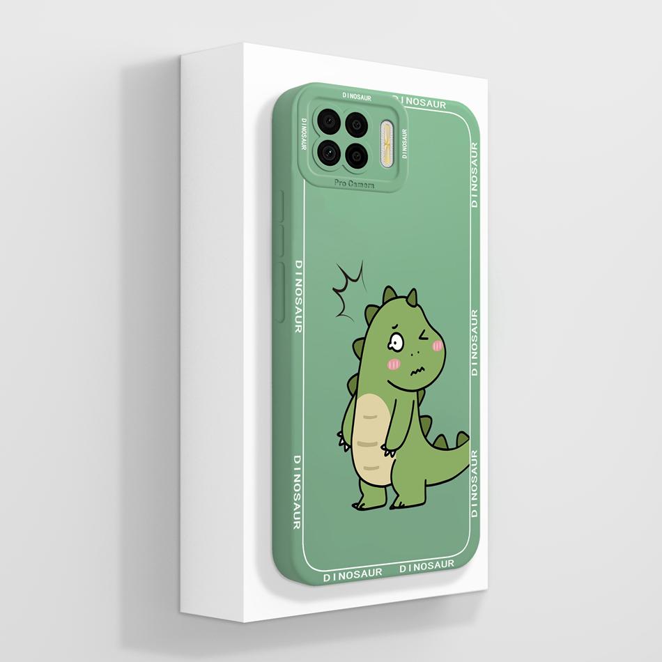 Für Oppo Reno 4 Lite / Reno 4F Handyhülle Einfacher Schmetterling Kameraschutz Rückseite Weiches Flüssigsilikon Anti-Drop-Stoßfänger