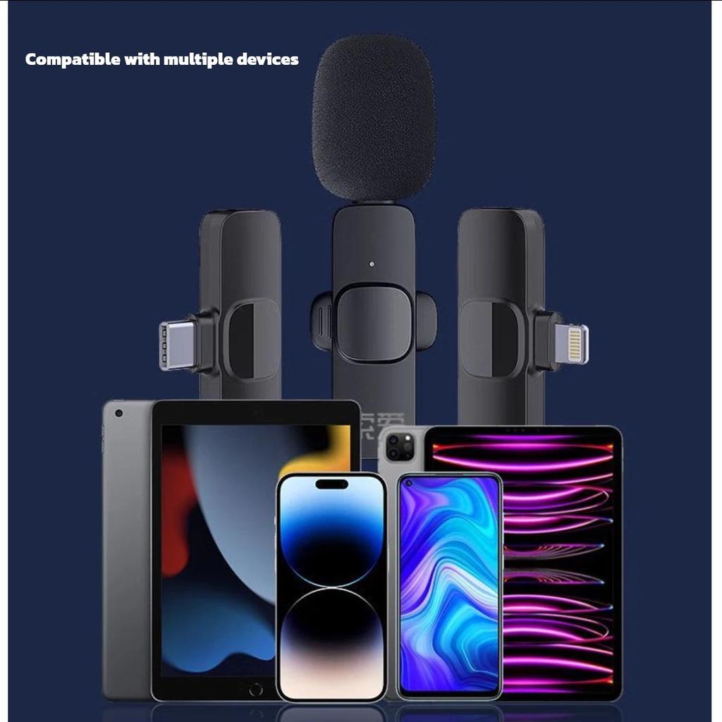 soaiy Wireless Lavalier Microphone, Anchor Outdoor TikTok Filming, Short Video Vlog, Noise Reduction, TYPE-C Version
