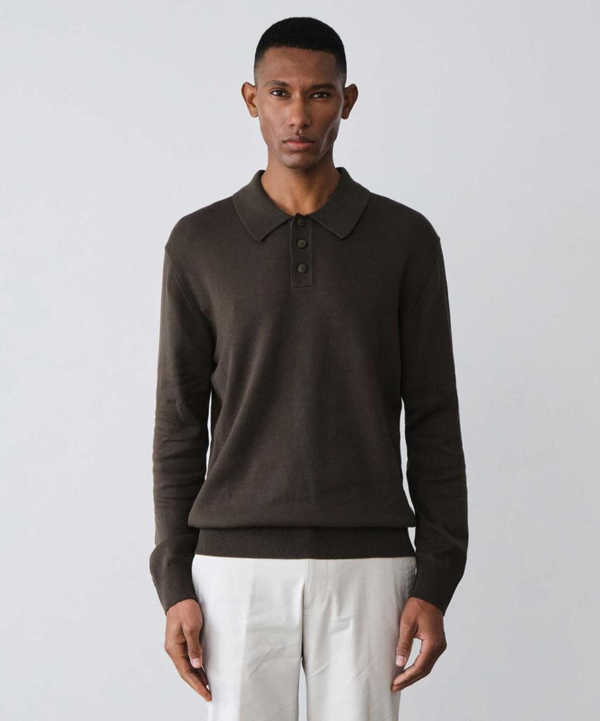 STCO Diems Young Mood Collar Knit Khaki (Semi-Oversized Fit)_Dktva64Csk