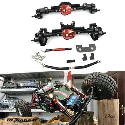 CNC-bearbejdet aluminiumslegering For- og Bageste Portalaksler til 1/10 RC Crawler Bil Axial SCX10