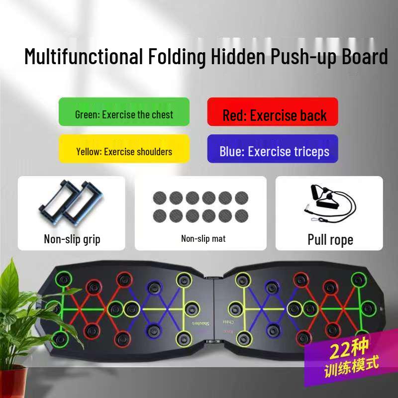 Portable Multifunctional Foldable Push-Up Board Stand for Cross-Border Use