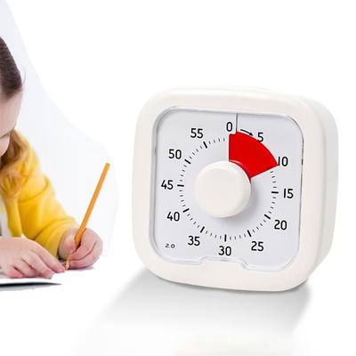Temporizador de Escritorio de Operación Silenciosa Gestión del Tiempo Temporizador de Aula Temporizador Visual Multifunción para Niños