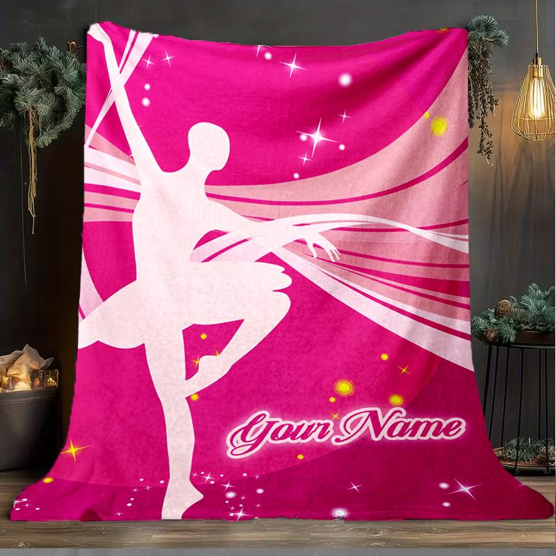 1PC Custom Name Dreams Stars outdooor Flannel blankets Patterns Throw Blanket All-Season Soft Gift for Couch, Bed, Camping gifts