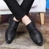 Loafers Pointed Toe Thick Sole Soft Platform Male Casual Shoe Office Moccasin Men's Leather Shoes In Promotion Shipping Free New