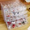 Large-Capacity Transparent Jewelry Organizer for Earrings, Necklaces, Bracelets, Studs – Dustproof Drawer Design