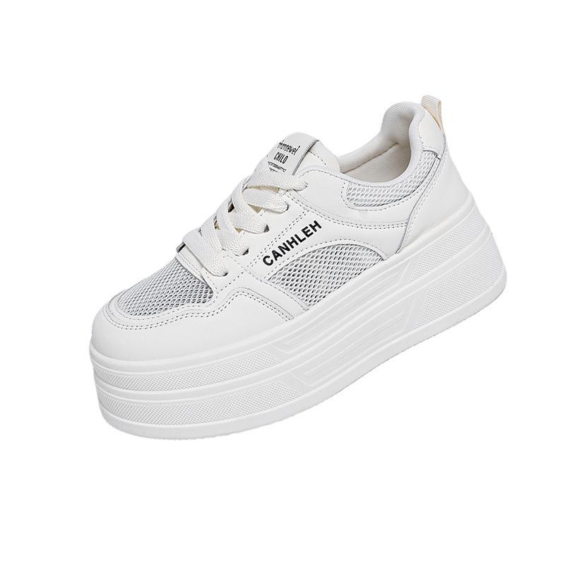 New Breathable Little White Shoes Women'S Muffin Thick Baseplate Shoes Versatile Sports Shoes Female Students Casual Shoes Women'S Board Shoes