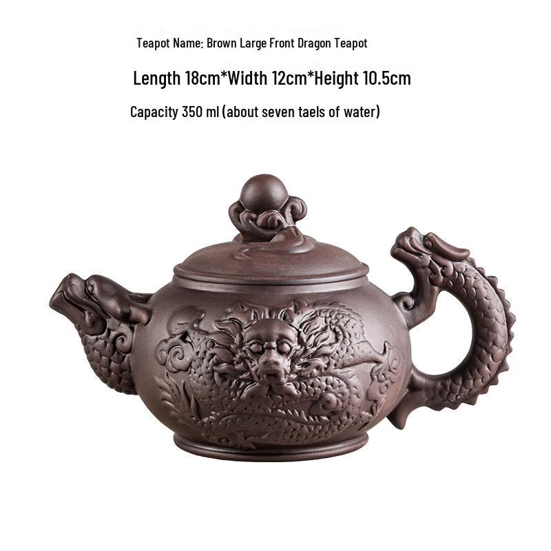 Large Yixing Zisha Handmade Ceramic Teapot for Kung Fu Tea