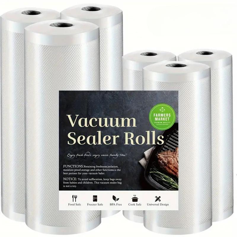 1Roll Free Vacuum Sealer Rolls - Reusable, Airtight Food Storage Bags for Freshness, Meat, Fruits, VegetablesVacuum Sealer Bag