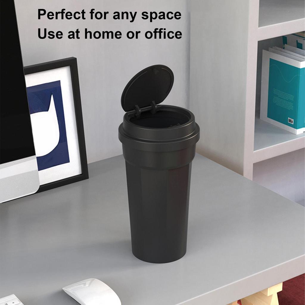 Cup-Shaped Car Trash Can Portable Automotive Garbage Bin, Travel Camping Road Trip Driving Truck SUV Backseat Commuting Supplies