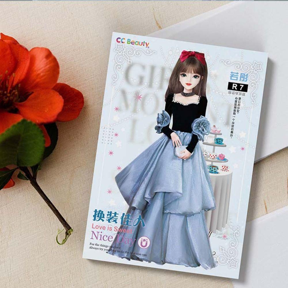 Pretend Play Magnetic Dress Up Dolls Magnet Clothes Girls Princess Stickers  Birthday Gift