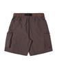 Kallapataleu Nylon Belted Back Out Pocket Cargo Pocket Shorts - Brown